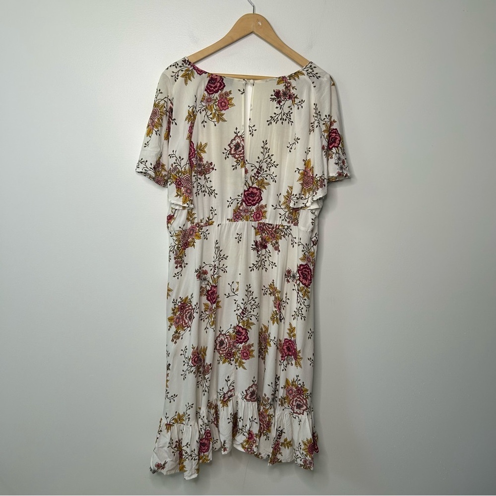 Torrid Mini Challis floral Skater Dress size 2 dark romantic feminine date night - Picture 5 of 11